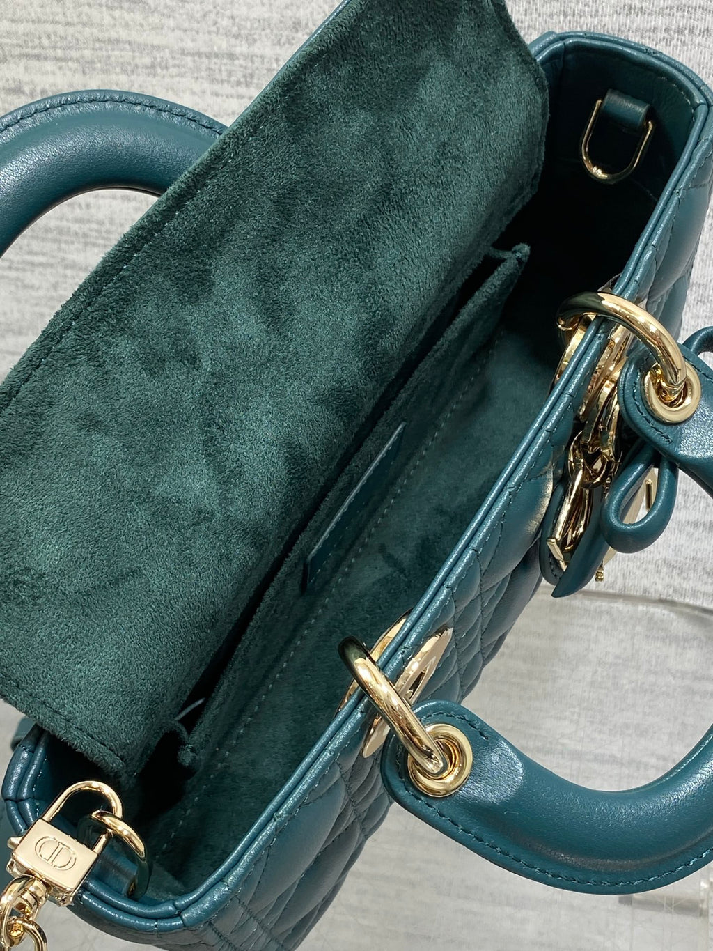 Dior Small Lady D-Joy Bag in Latte Cannage Lambskin