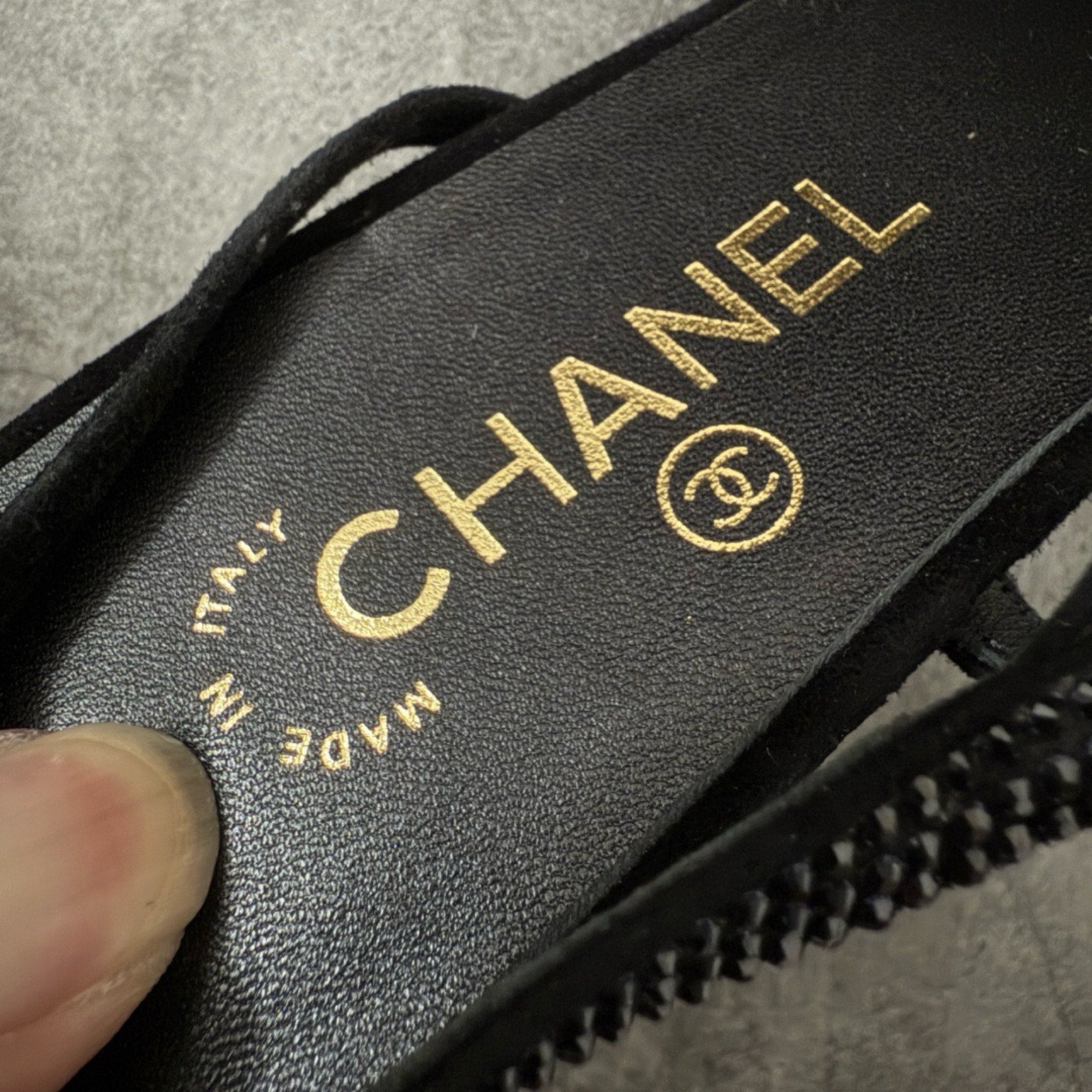 Chanel Slingbacks Flat in Strass