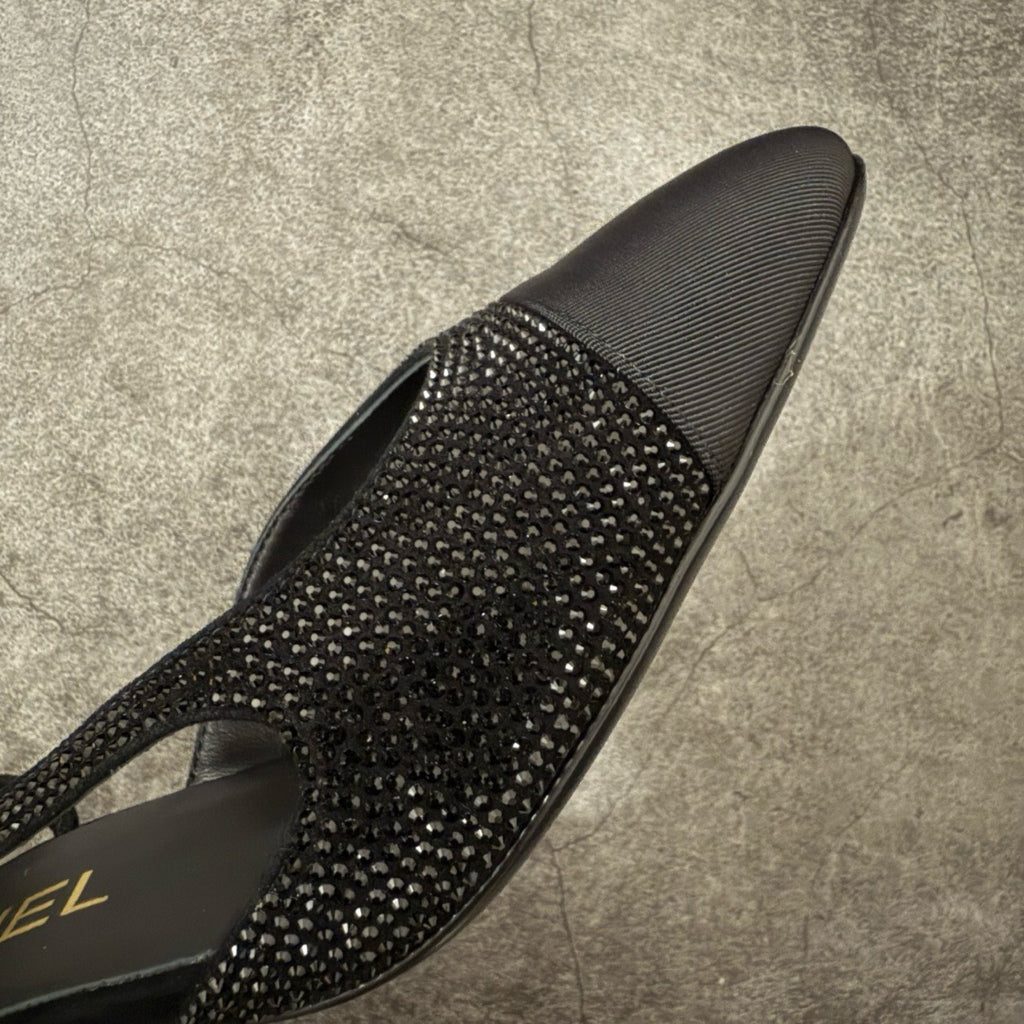 Chanel Slingbacks in Strass
