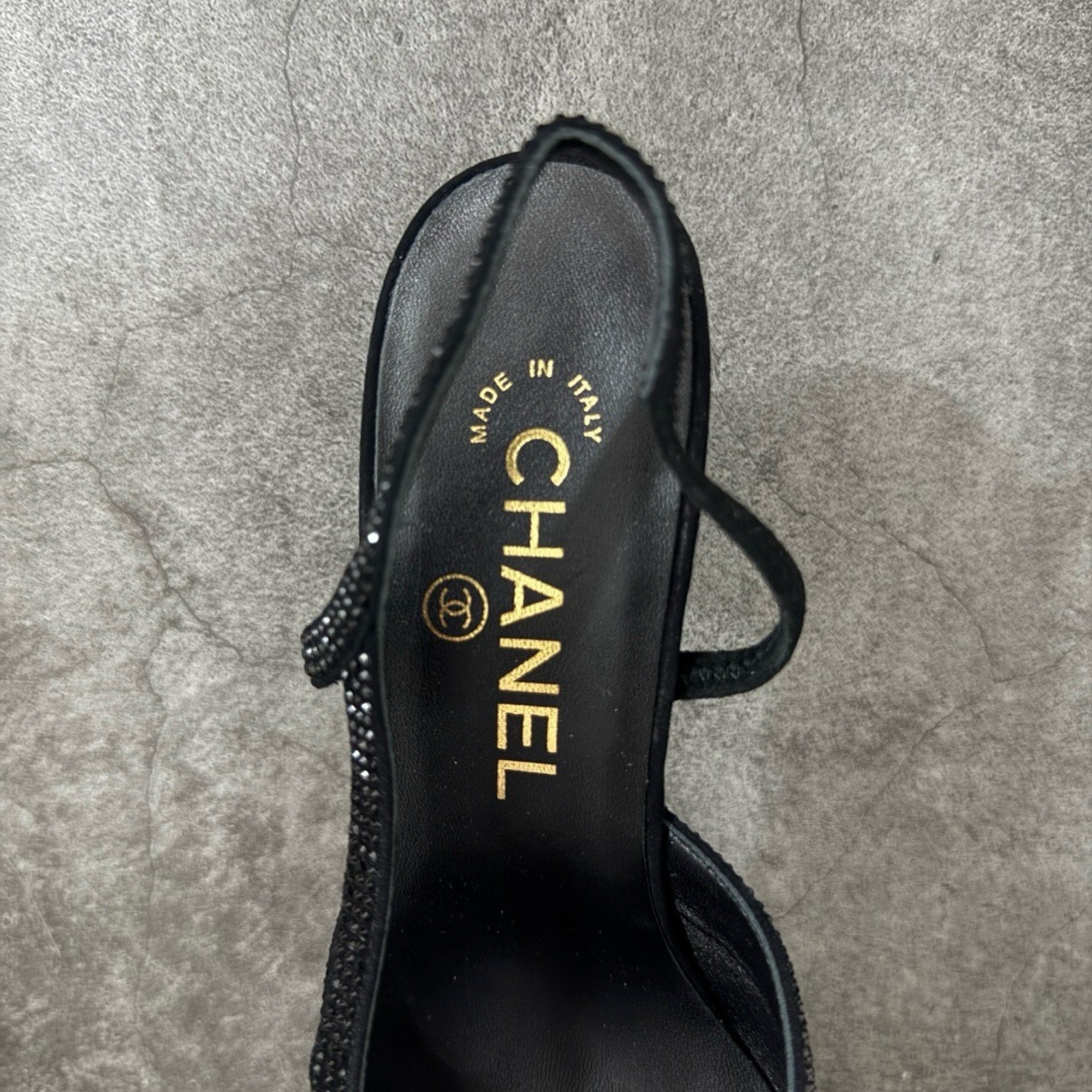 Chanel Slingbacks in Strass