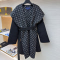 LV 1A4PEA Wrap Trench Coat in Wool