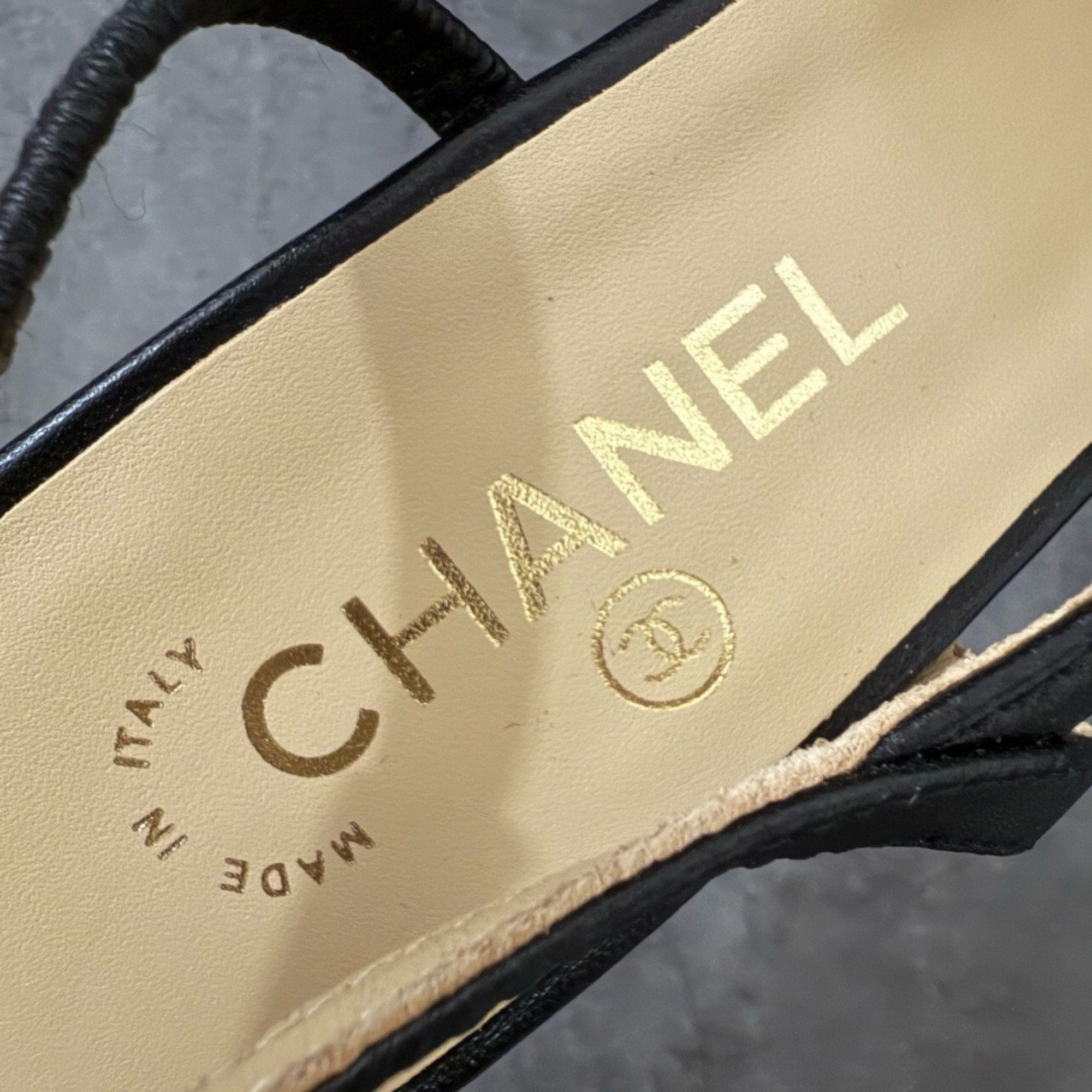 Chanel Slingbacks in Goatskin