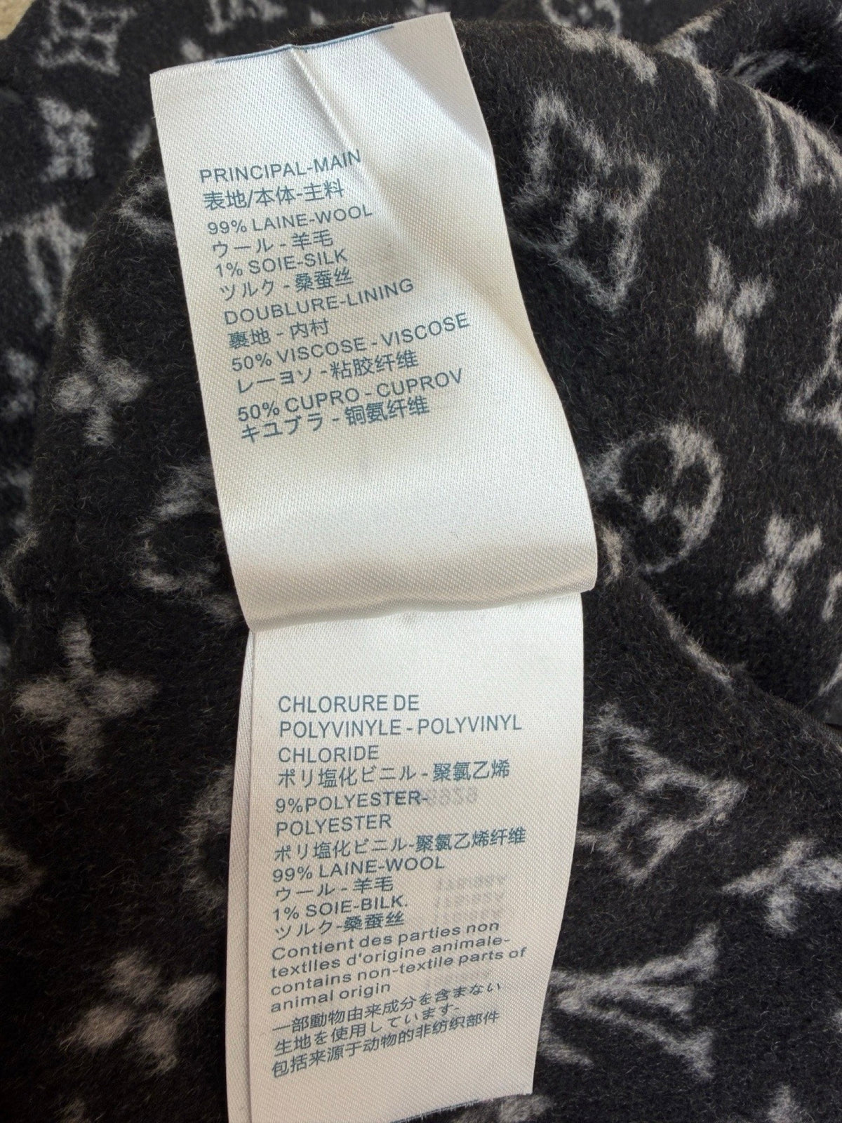 LV 1A4PEA Wrap Trench Coat in Wool