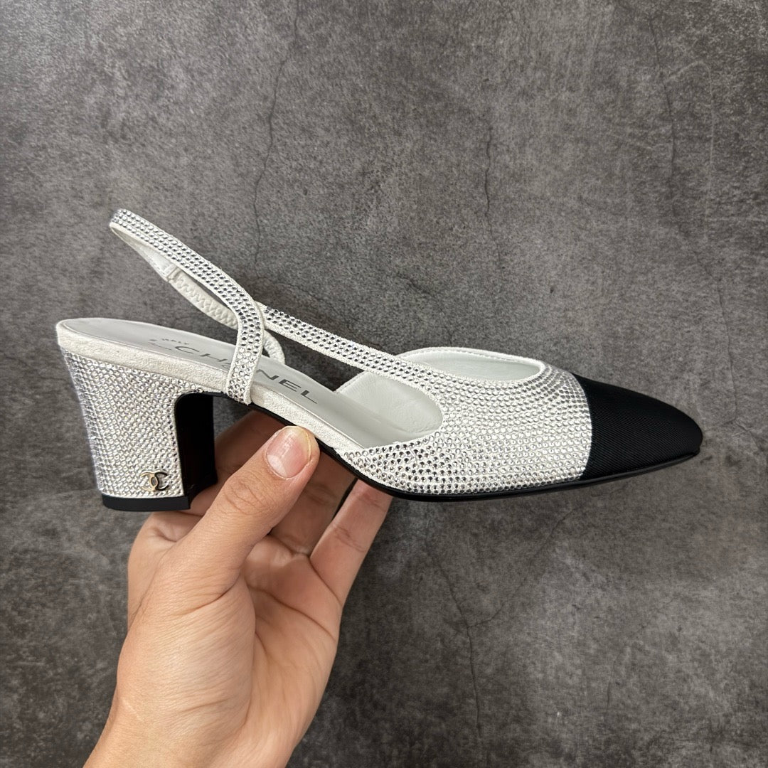 Chanel Slingbacks in Strass