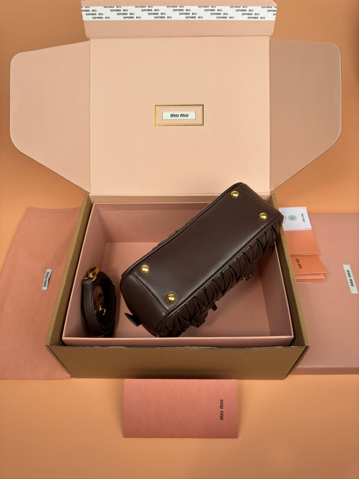 Miu Miu Arcadie Matelassé Nappa Leather Bag