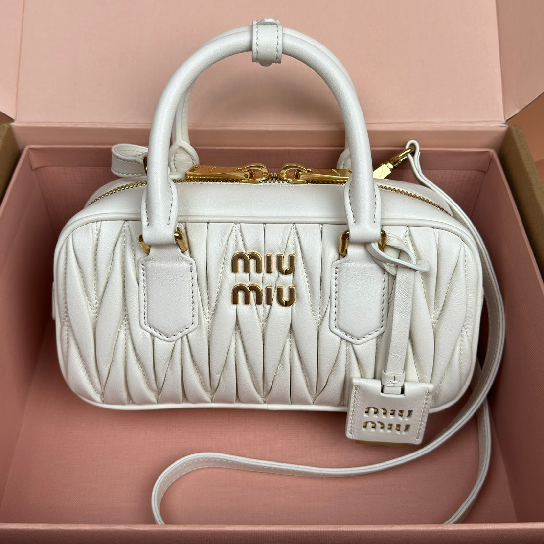Miu Miu Arcadie Matelassé Nappa Leather Bag
