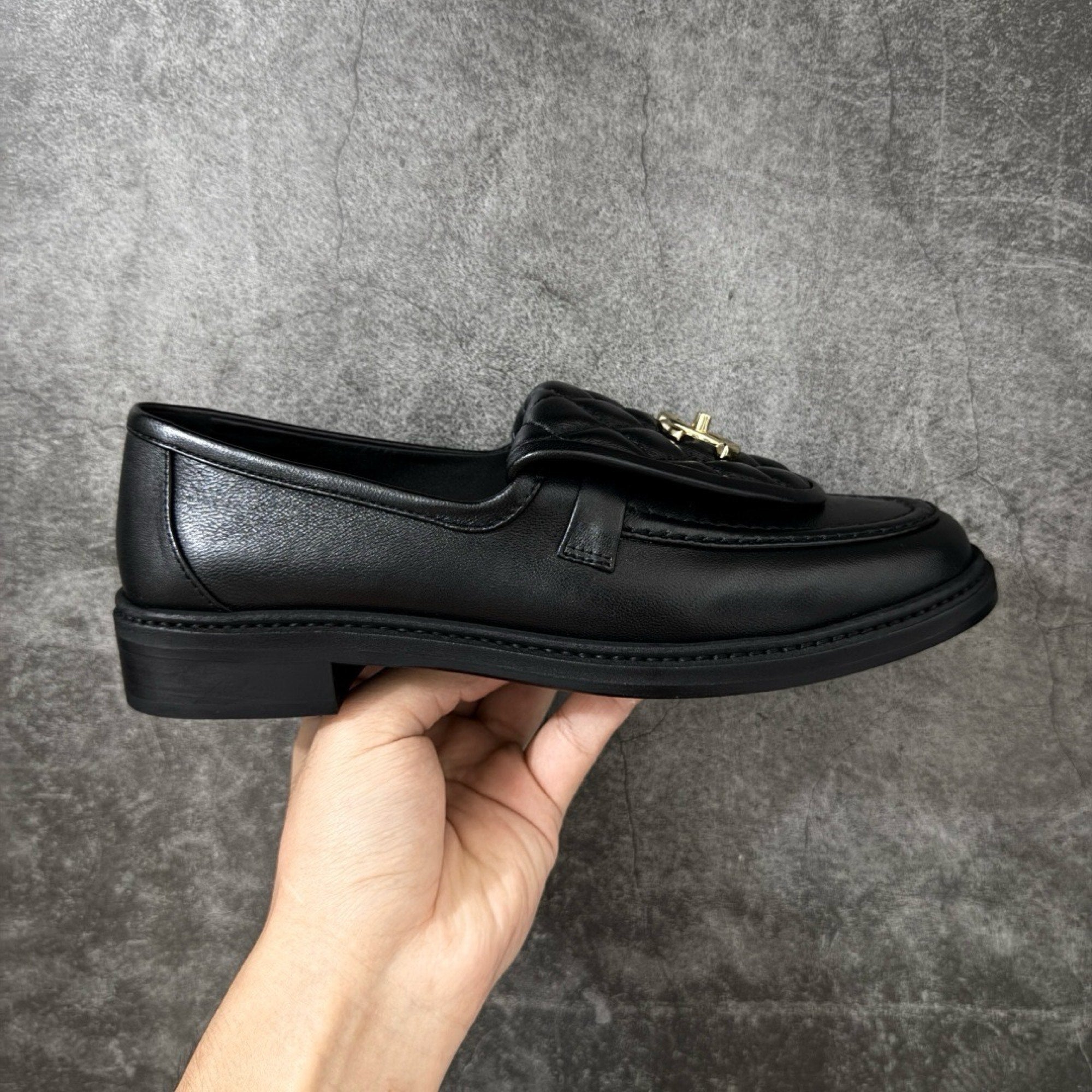 Chanel CC Logo Loafer In Leather