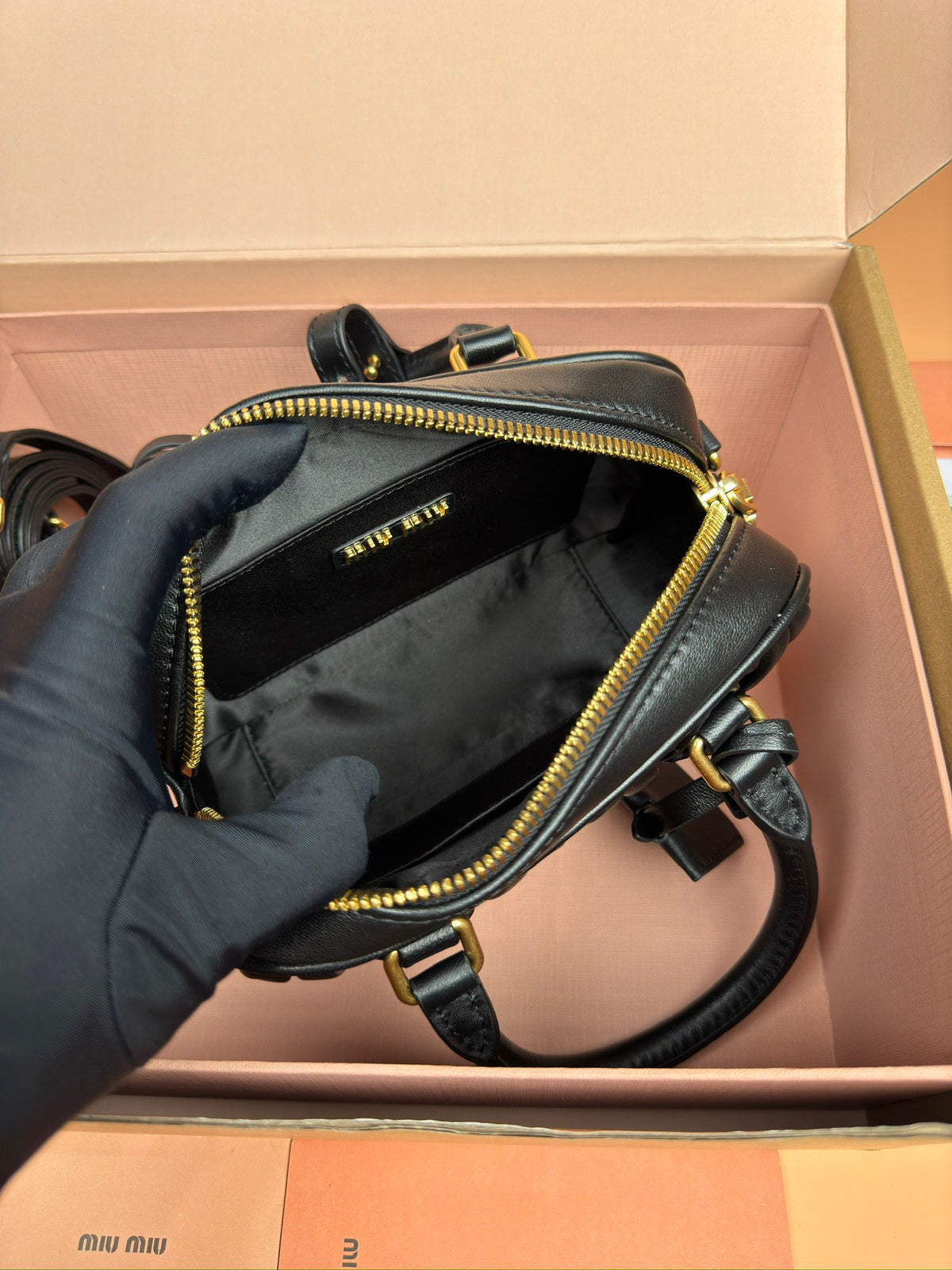 Miu Miu Small Arcadie Matelassé Nappa Leather Bag