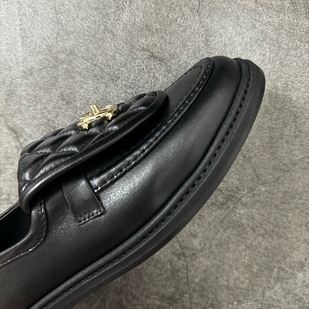 Chanel CC Logo Loafer In Leather