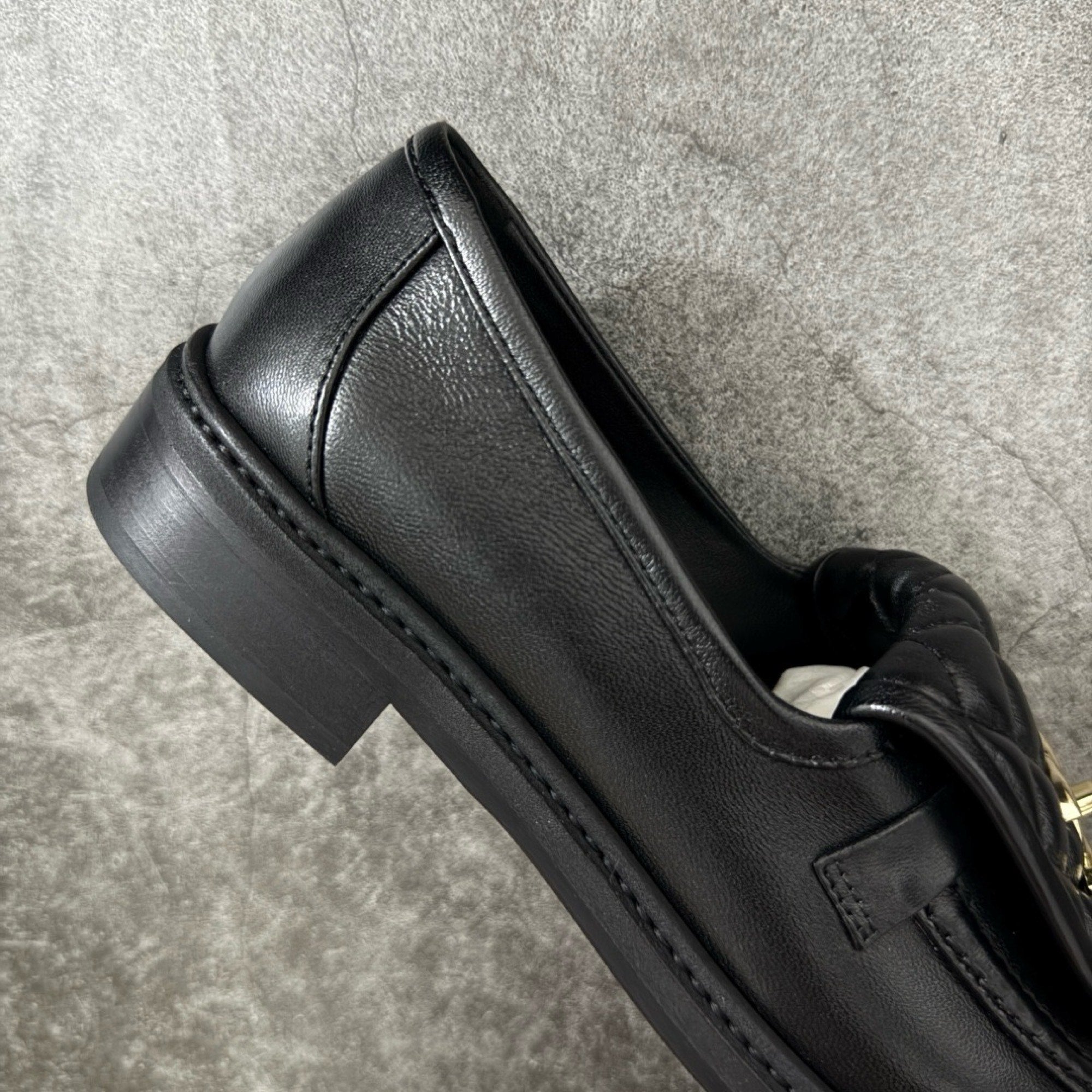 Chanel CC Logo Loafer In Leather