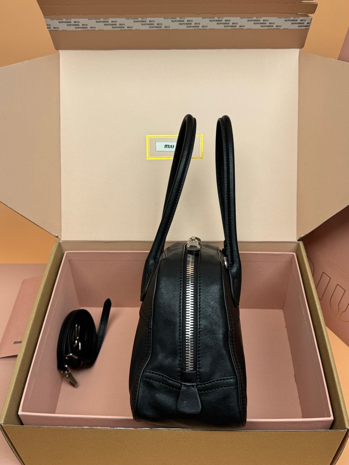 Miu Miu Small Vivant Nappa Leather Bag