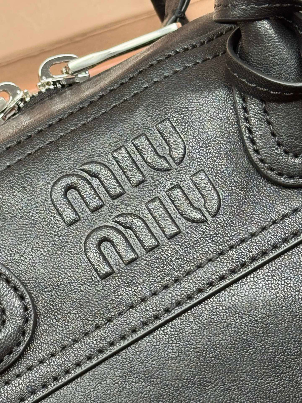 Miu Miu Small Vivant Nappa Leather Bag