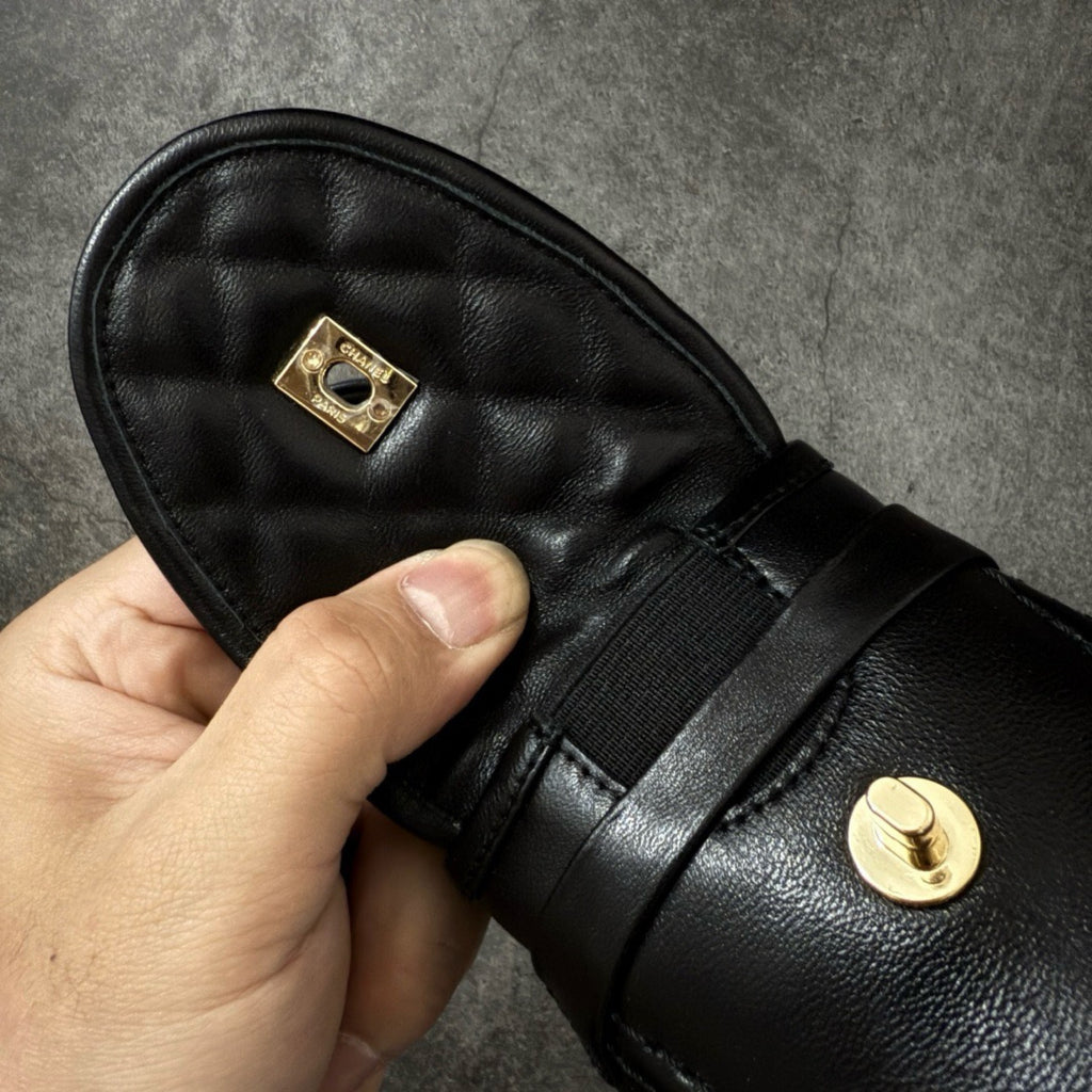 Chanel CC Logo Loafer In Leather