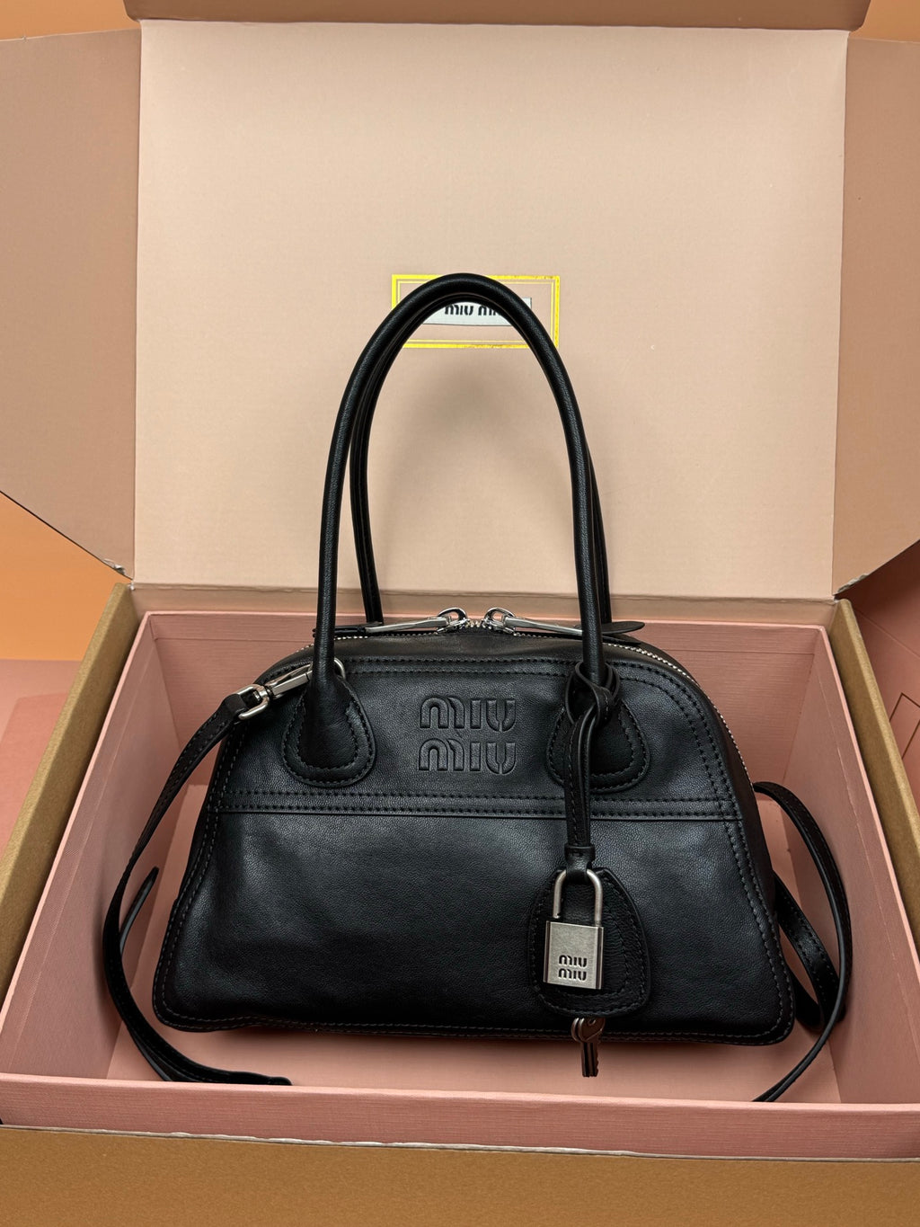 Miu Miu Small Vivant Nappa Leather Bag
