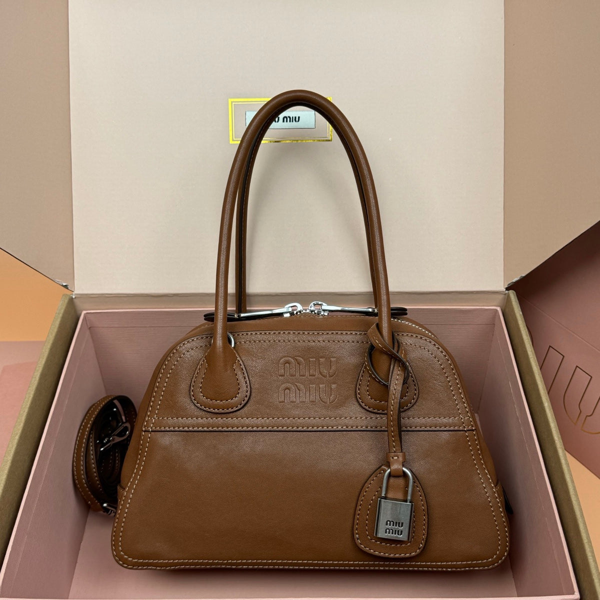Miu Miu Small Vivant Nappa Leather Bag