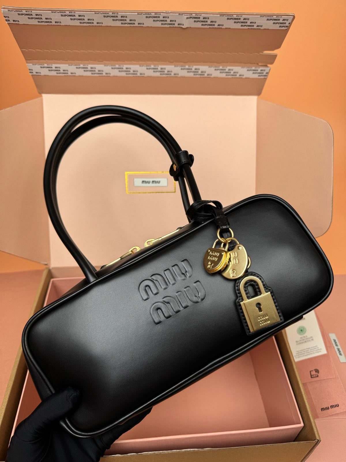 Miu Miu Small Beau Leather Bag