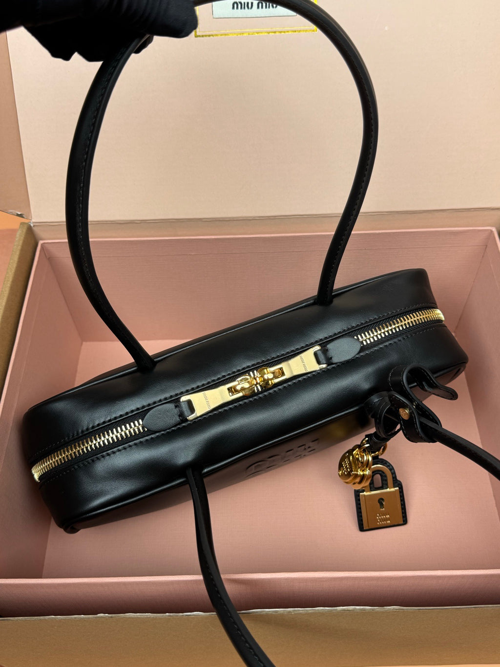 Miu Miu Small Beau Leather Bag