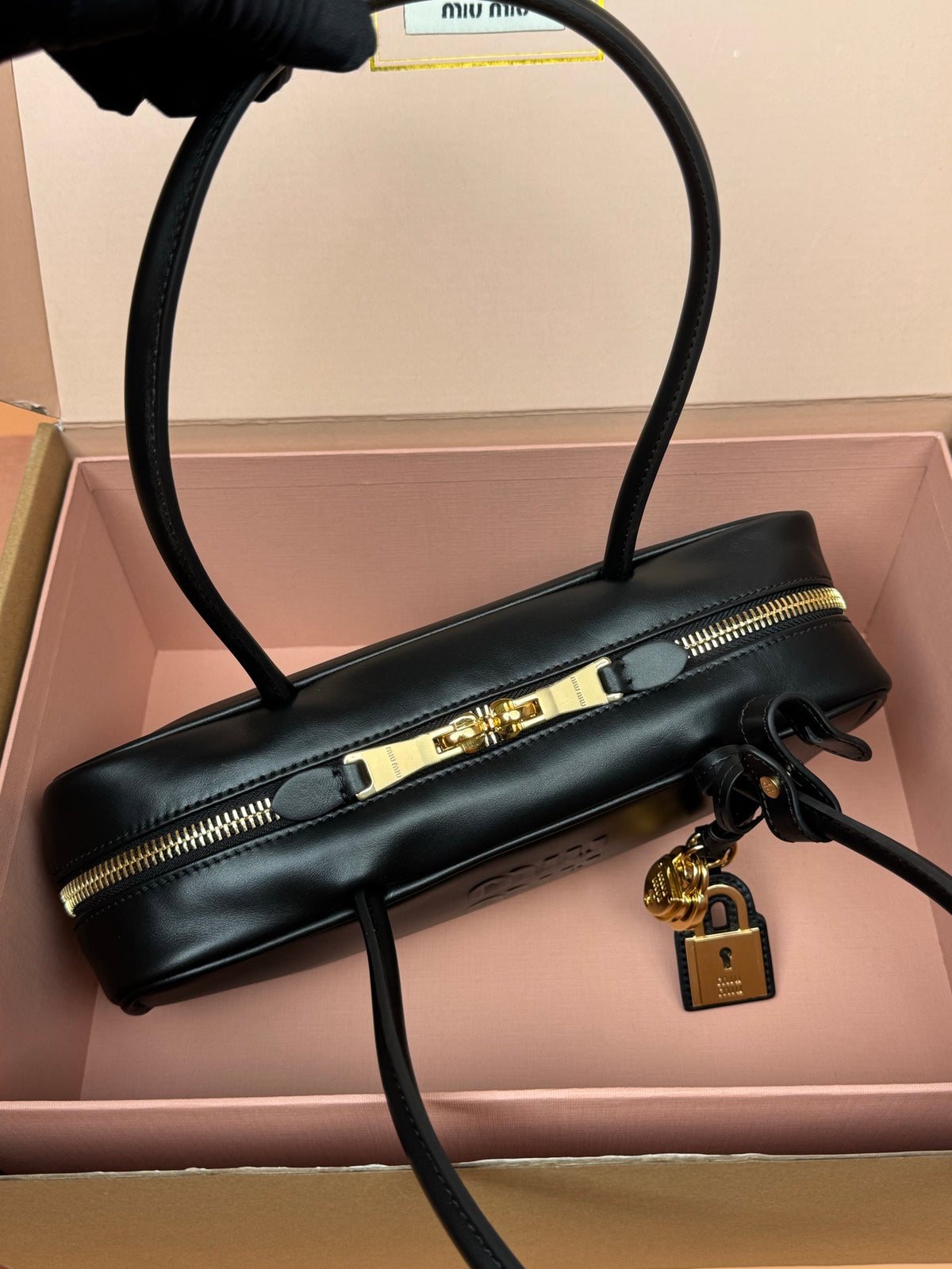 Miu Miu Small Beau Leather Bag