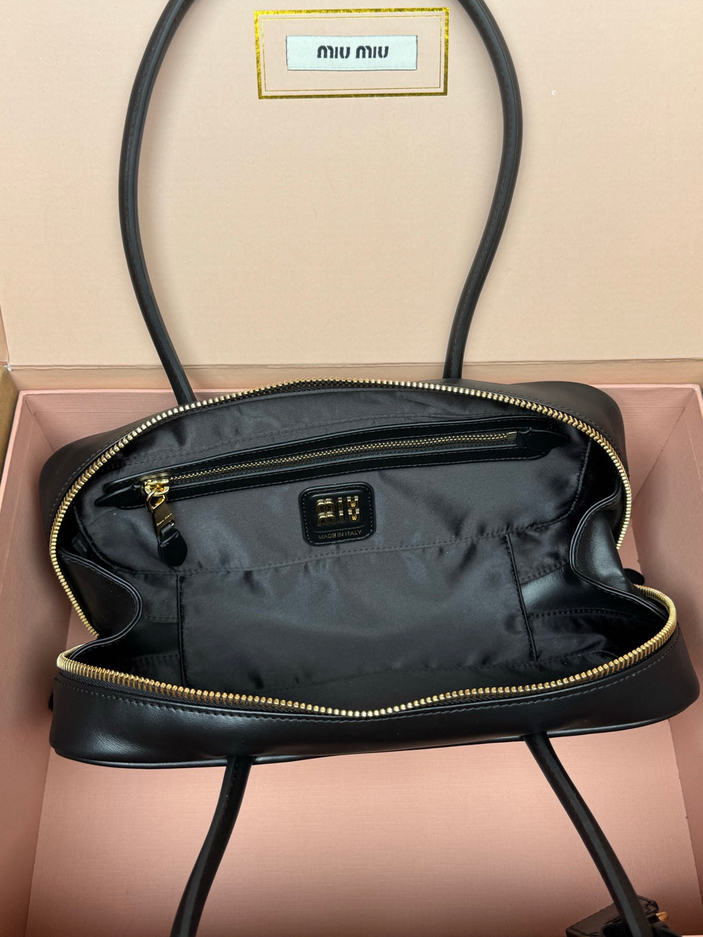 Miu Miu Small Beau Leather Bag