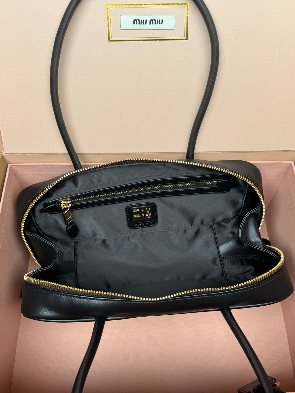 Miu Miu Small Beau Leather Bag