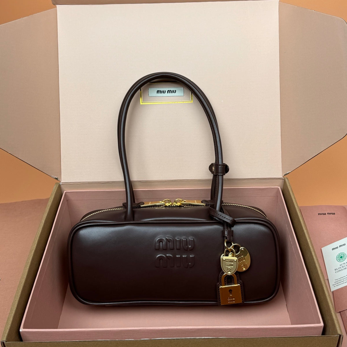 Miu Miu Small Beau Leather Bag