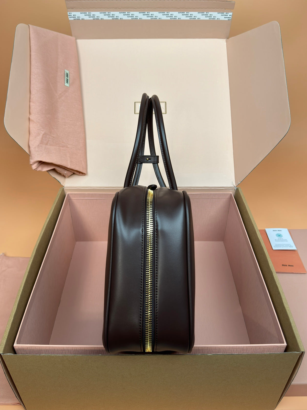 Miu Miu Large Beau Leather Bag