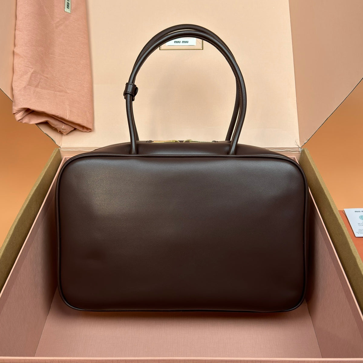 Miu Miu Large Beau Leather Bag