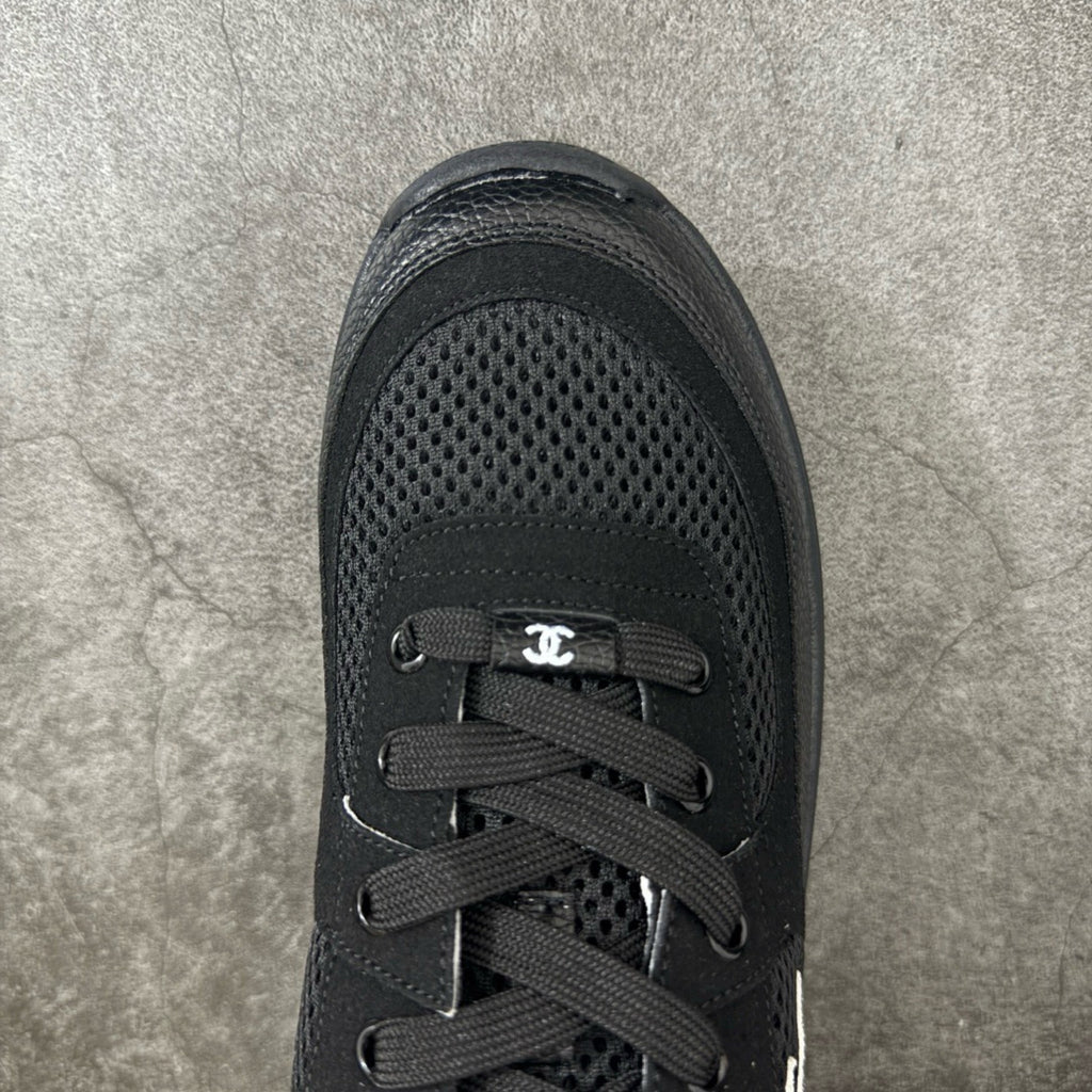 Chanel Trainer Sneakers in Mesh and Calfskin