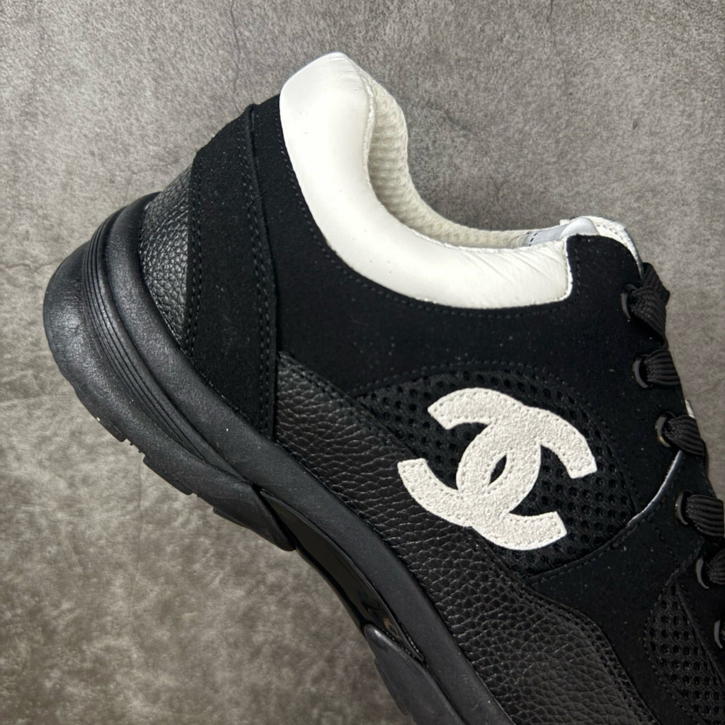 Chanel Trainer Sneakers in Mesh and Calfskin