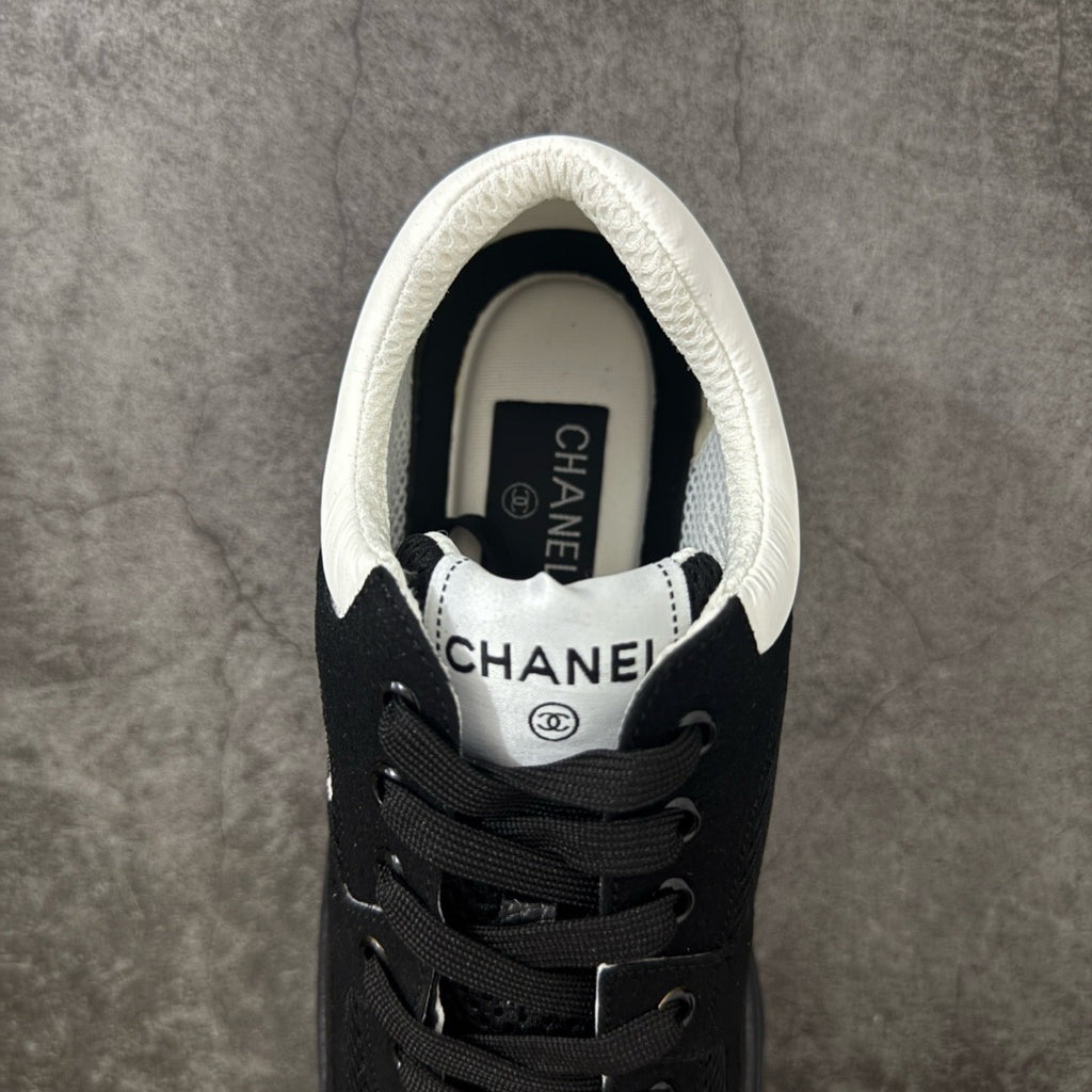 Chanel Trainer Sneakers in Mesh and Calfskin