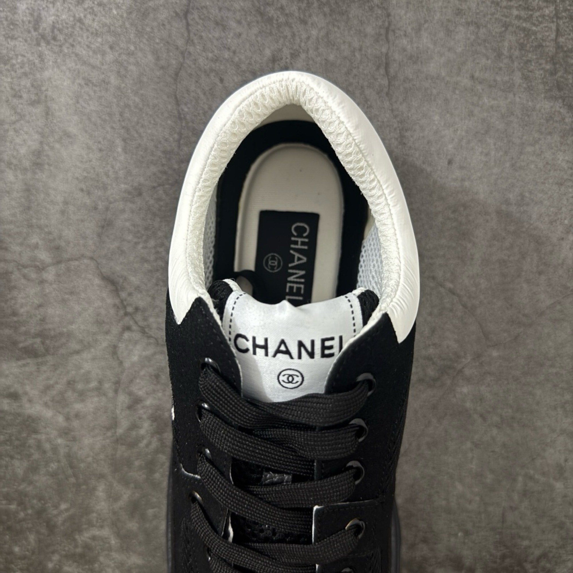 Chanel Trainer Sneakers in Mesh and Calfskin