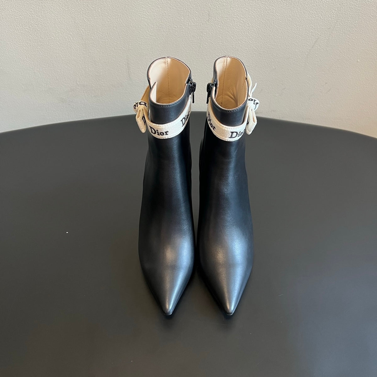 Dior J'Adior Heeled Ankle Boot in Lambskin