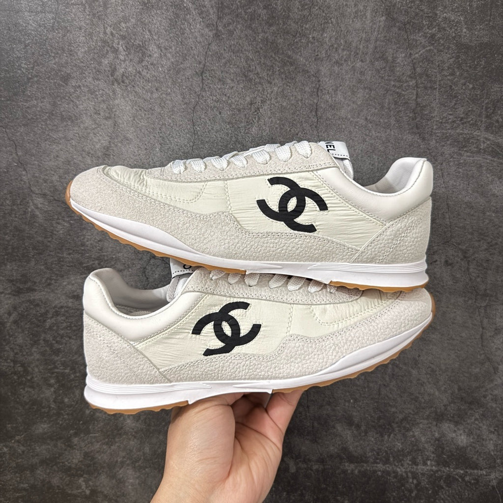 Chanel Trainer Sneakers in Fabric and Suede