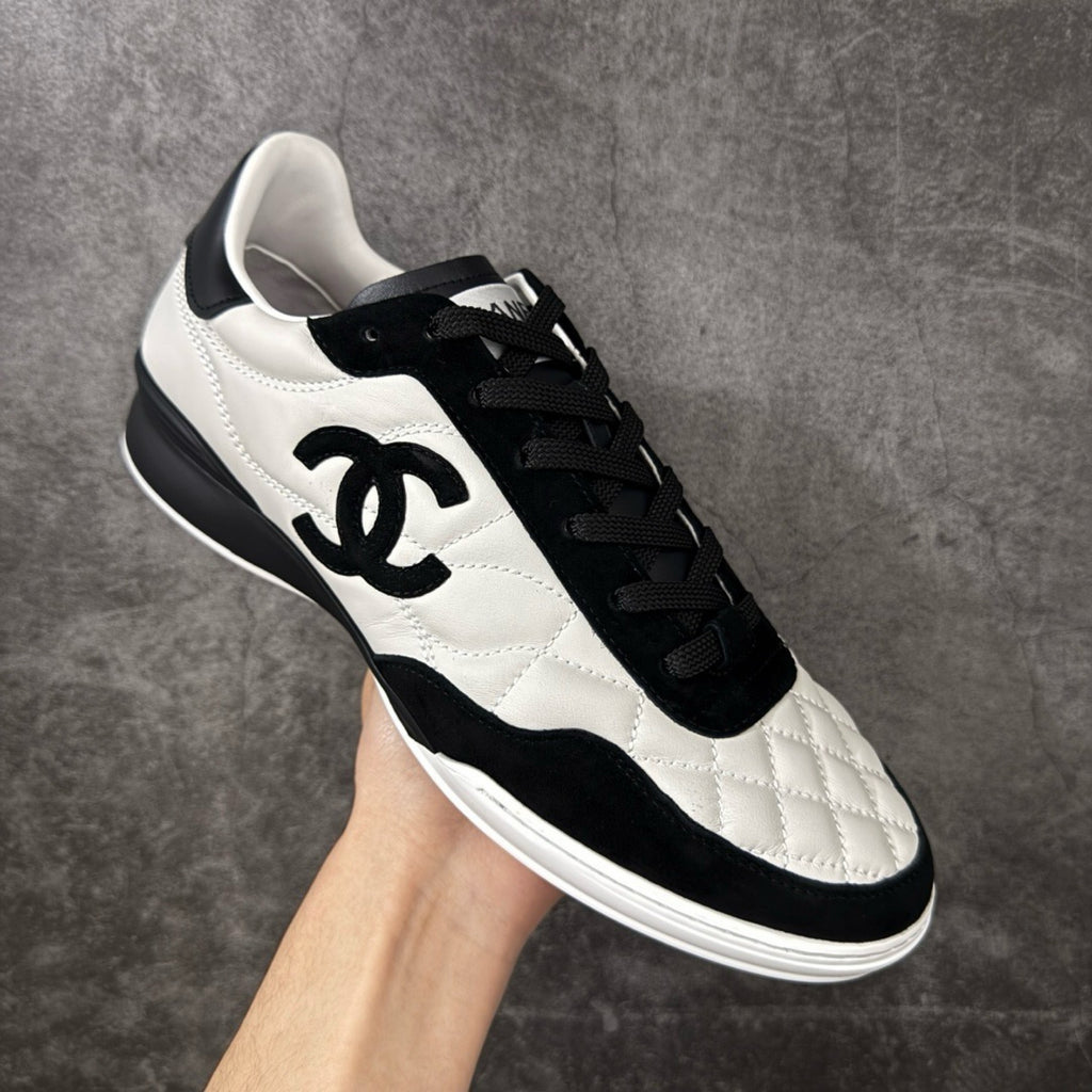 Chanel Trainer Sneakers in Calfskin and Goatskin