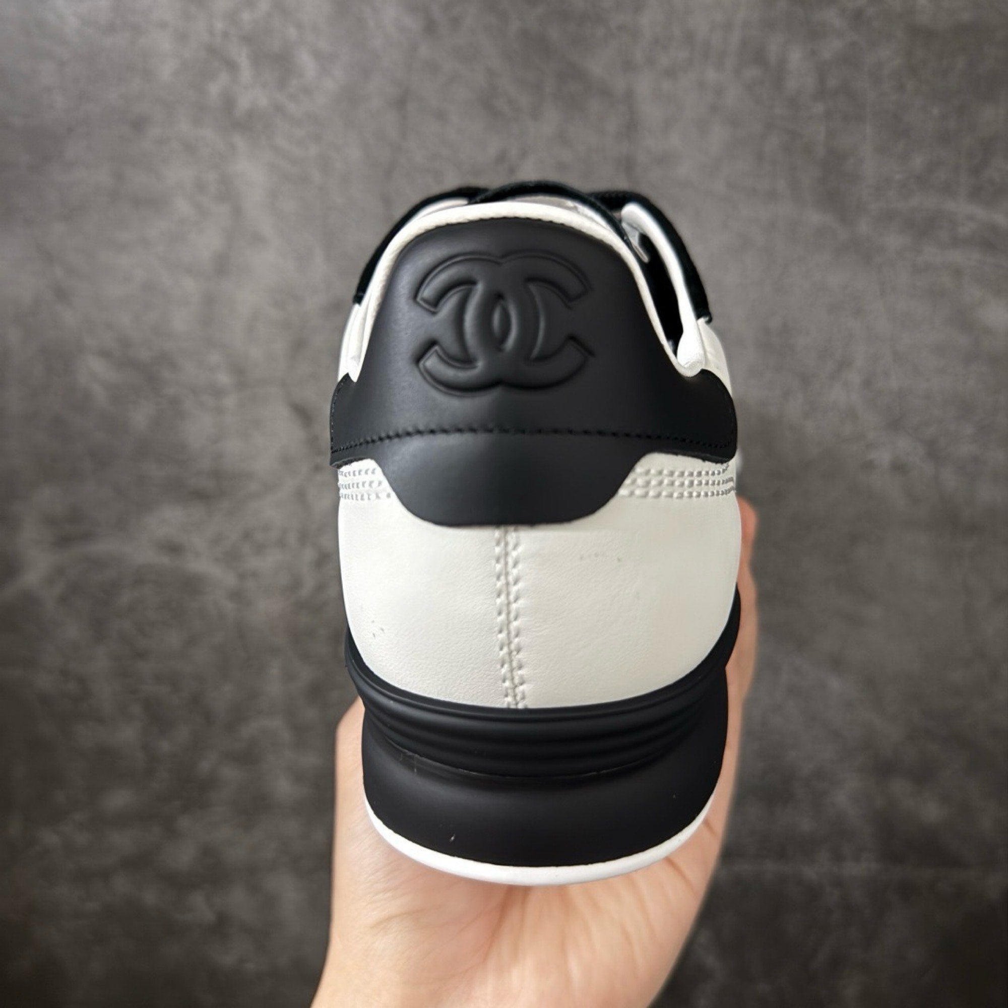 Chanel Trainer Sneakers in Calfskin and Goatskin
