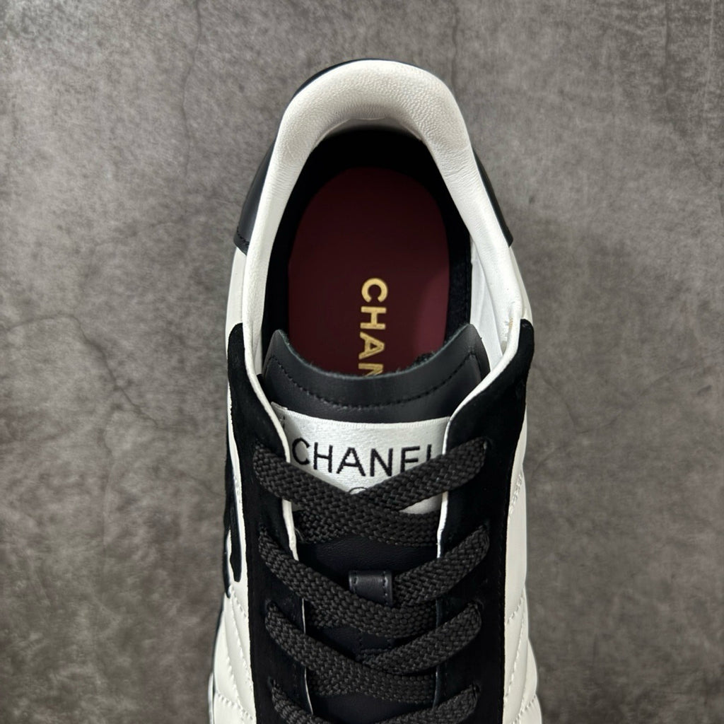 Chanel Trainer Sneakers in Calfskin and Goatskin
