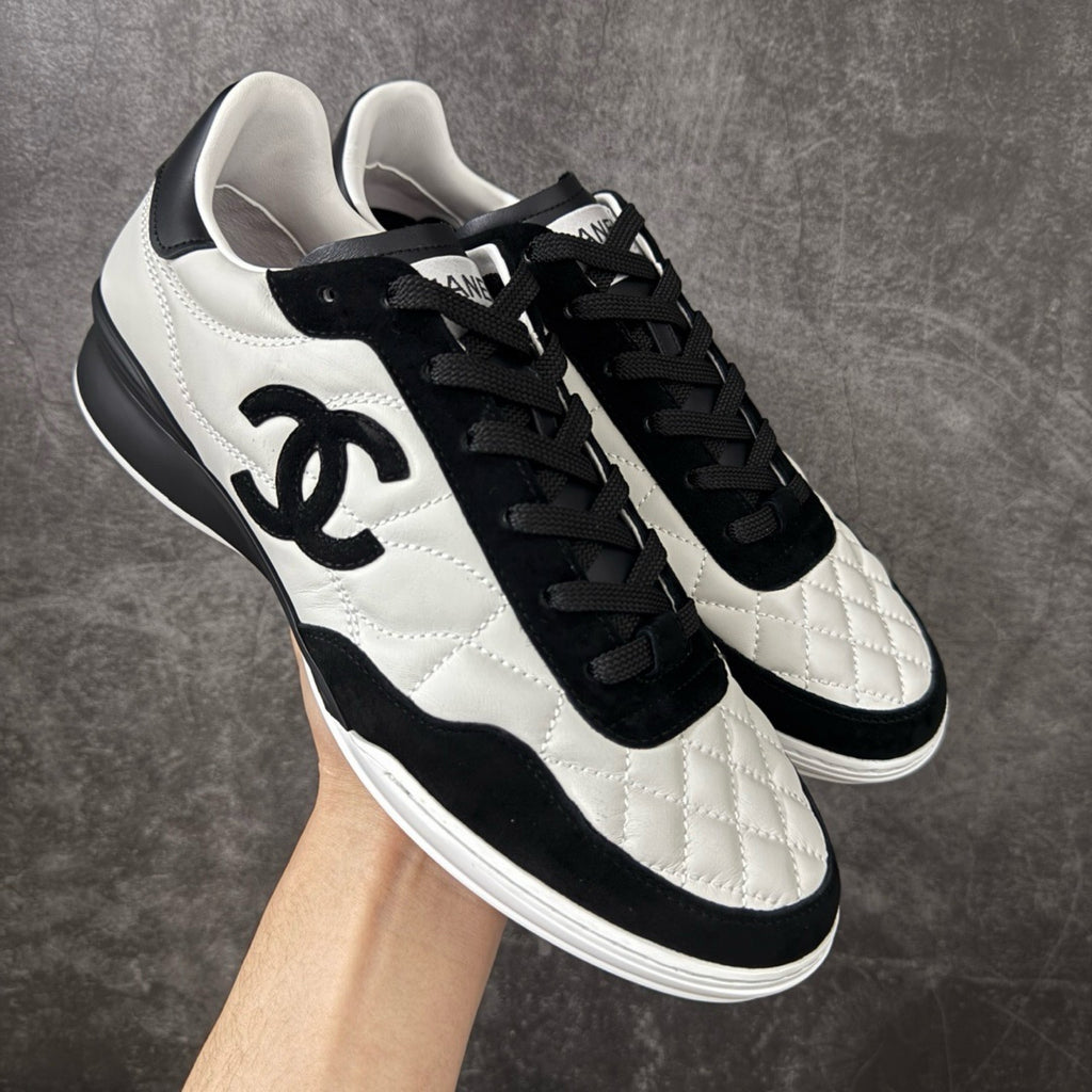 Chanel Trainer Sneakers in Calfskin and Goatskin