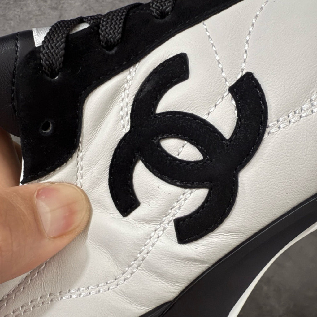 Chanel Trainer Sneakers in Calfskin and Goatskin