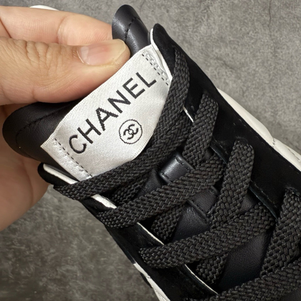 Chanel Trainer Sneakers in Calfskin and Goatskin