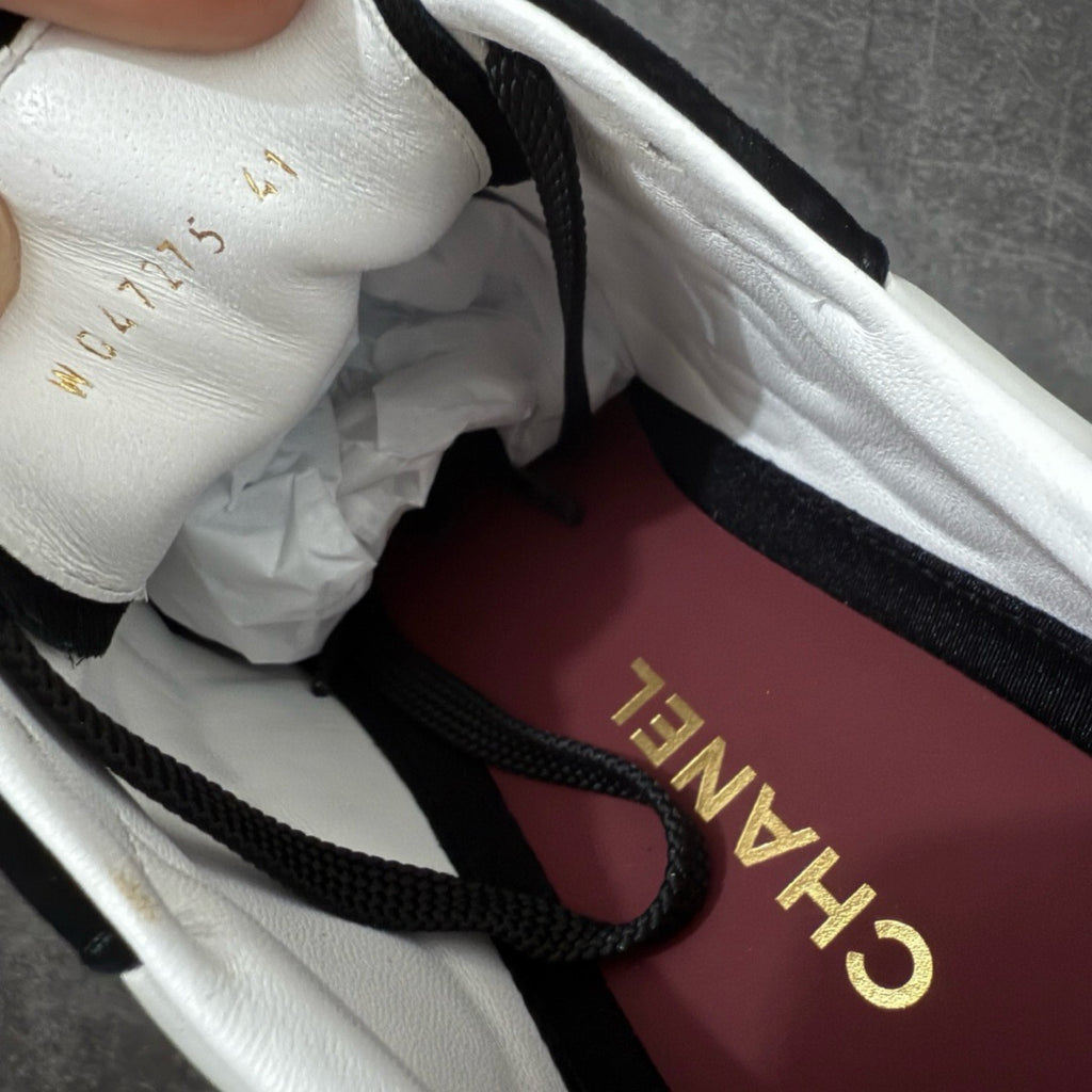 Chanel Trainer Sneakers in Calfskin and Goatskin
