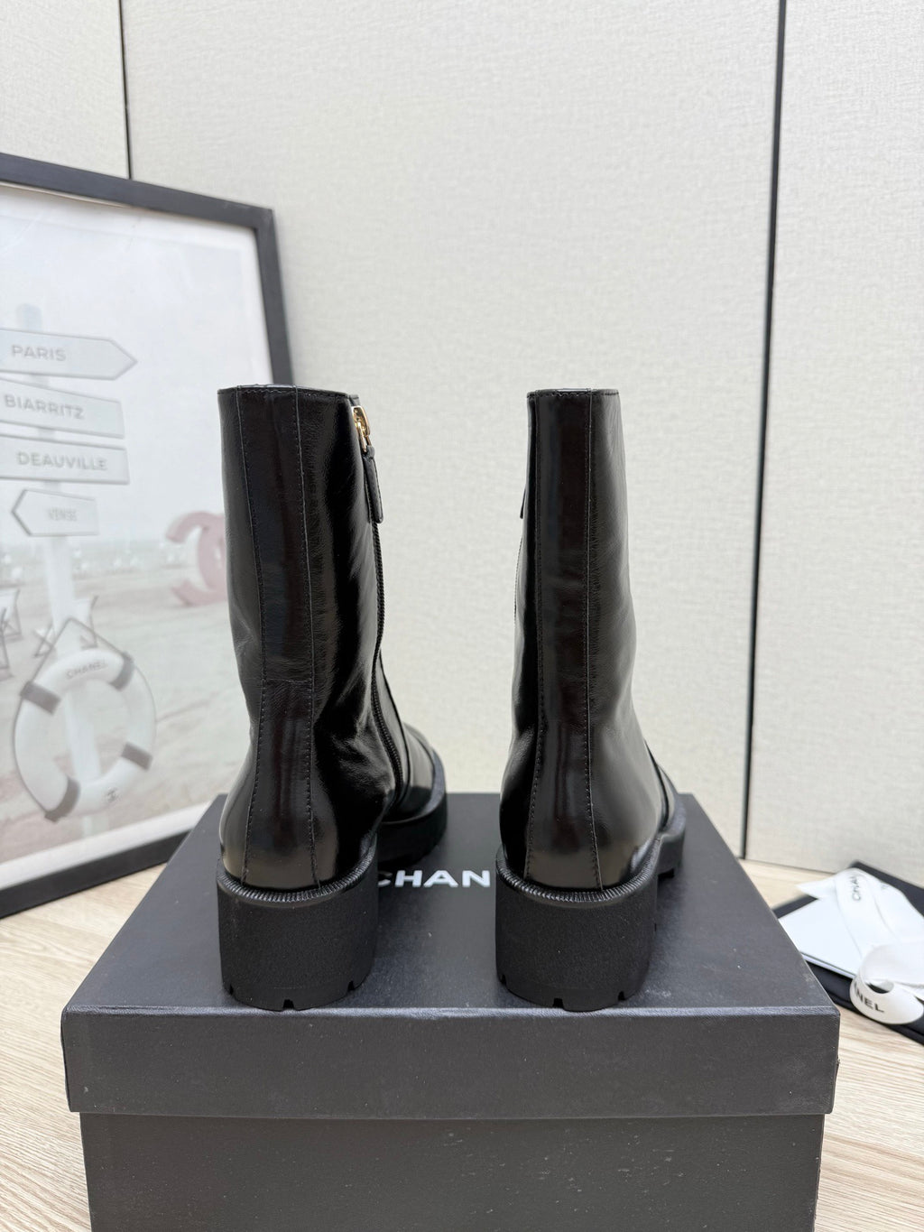 Chanel Mid-Calf Boots in Shiny Calfskin