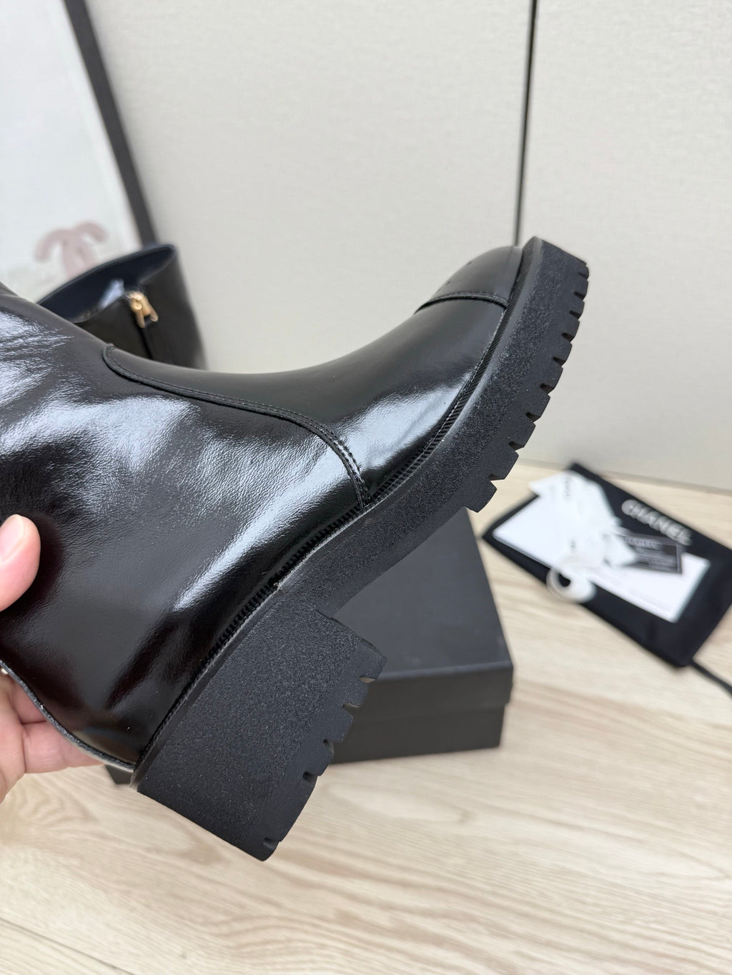 Chanel Mid-Calf Boots in Shiny Calfskin