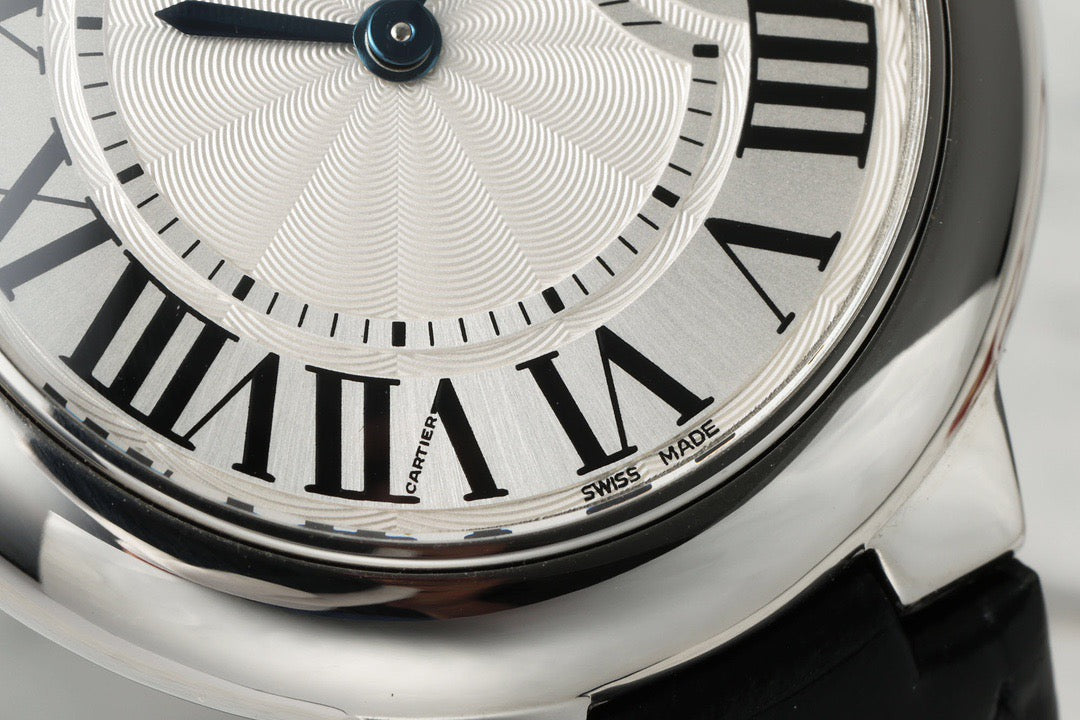 Cartier Ballon Bleu de Cartier 33mm Swiss Ronda Quartz Leather Strap