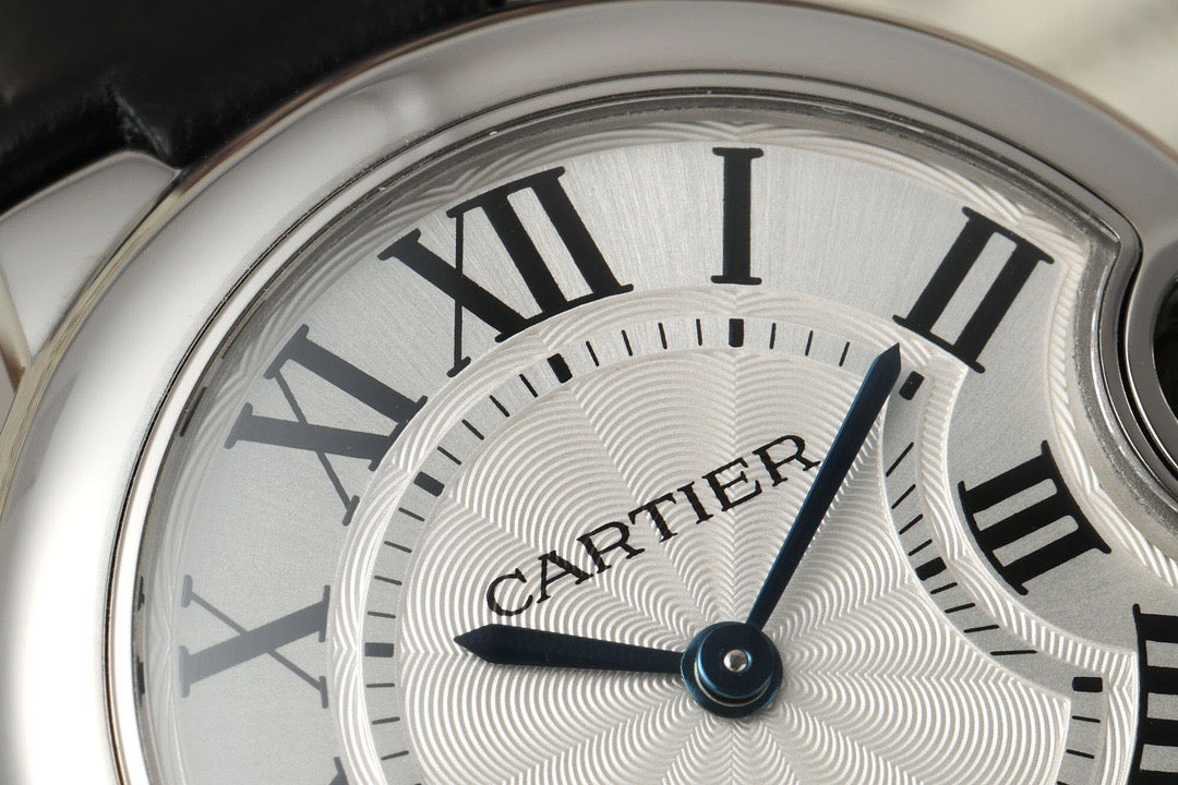 Cartier Ballon Bleu de Cartier 33mm Swiss Ronda Quartz Leather Strap