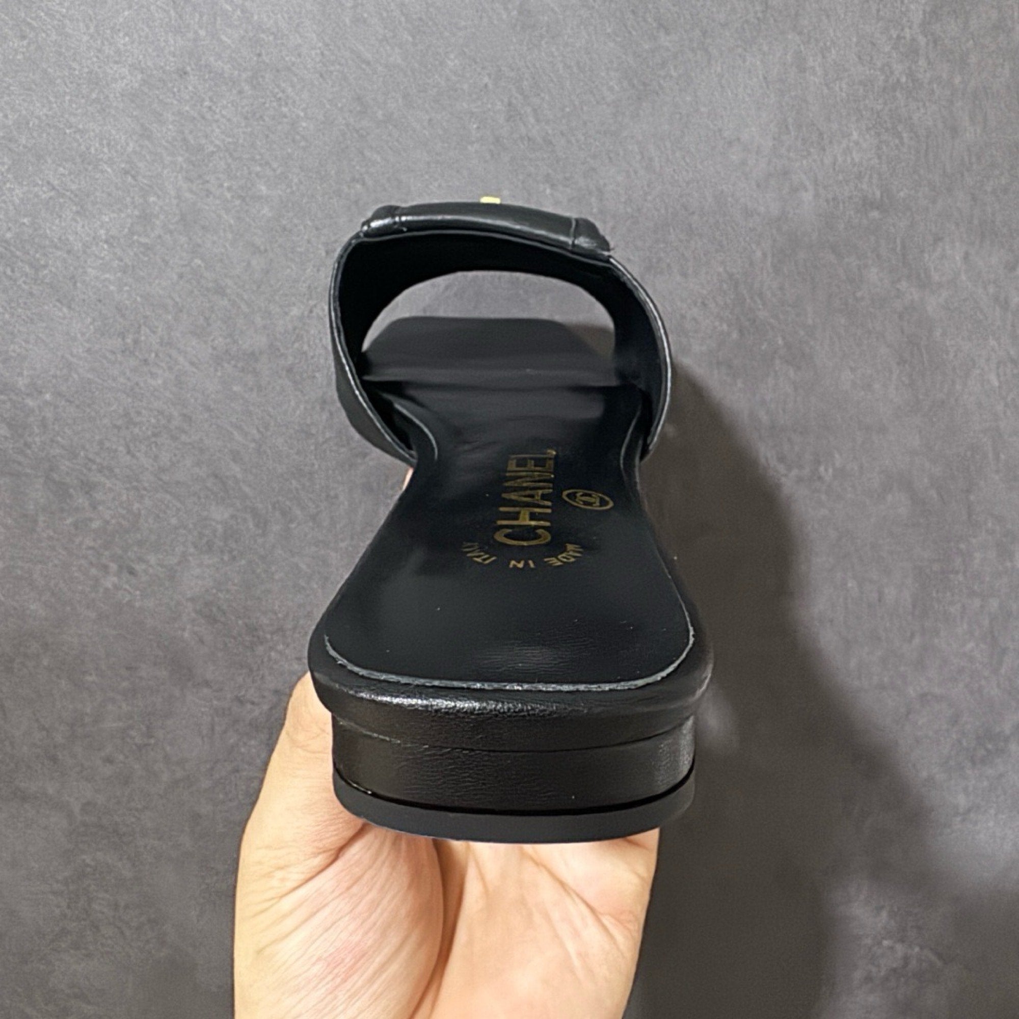 Chanel CC Turnlock Mules In Lambskin
