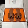 Hermes Oran Sandals in Smooth Calfskin