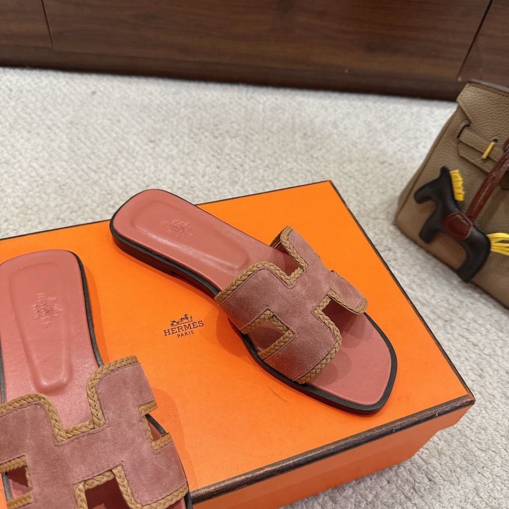 Hermes Oran Sandals in Suede