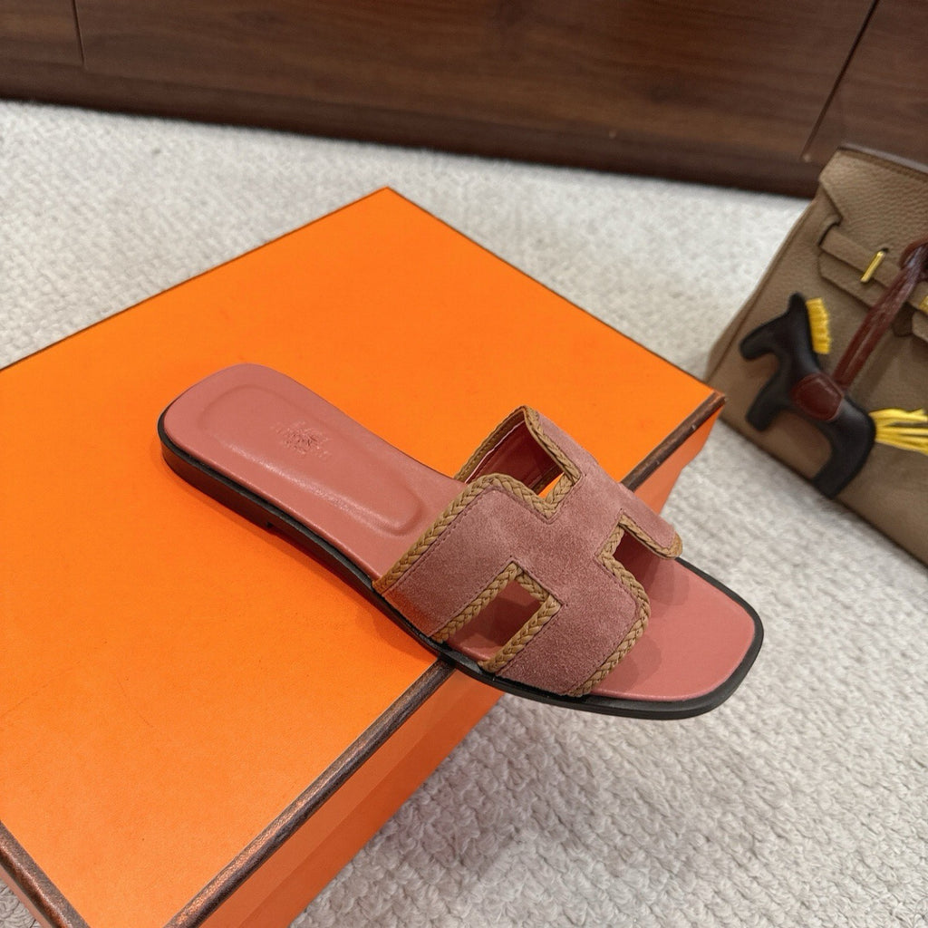 Hermes Oran Sandals in Suede