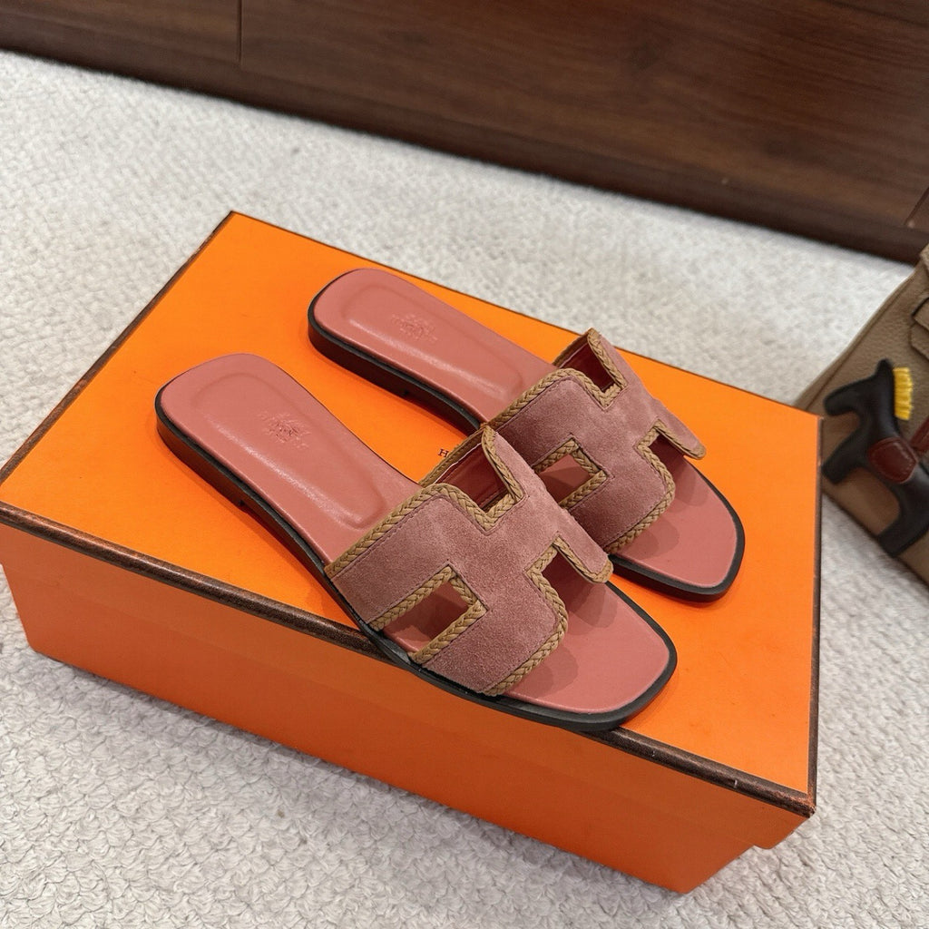 Hermes Oran Sandals in Suede