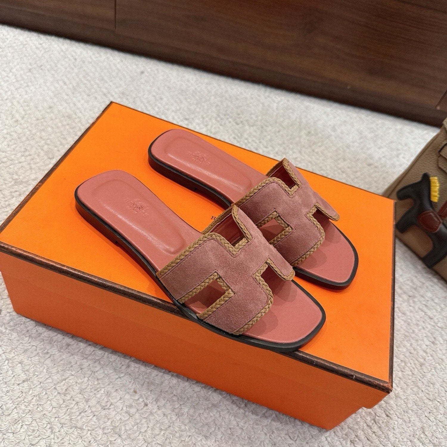 Hermes Oran Sandals in Suede